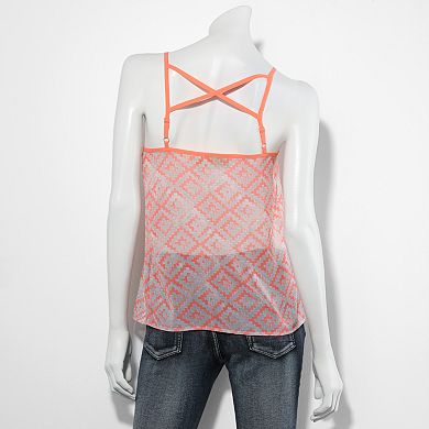 Princess Vera Wang Cross Back Chiffon Tank - Juniors
