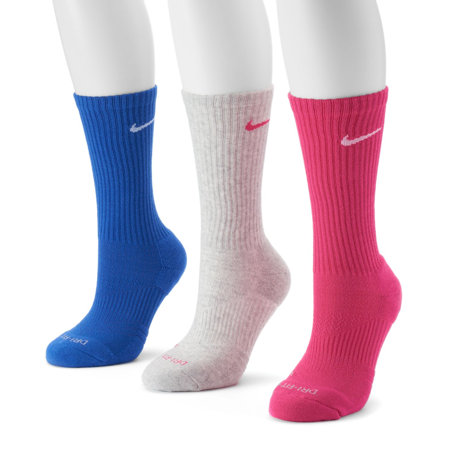Nike 3-pk. Dri-FIT Cushioned Crew Socks