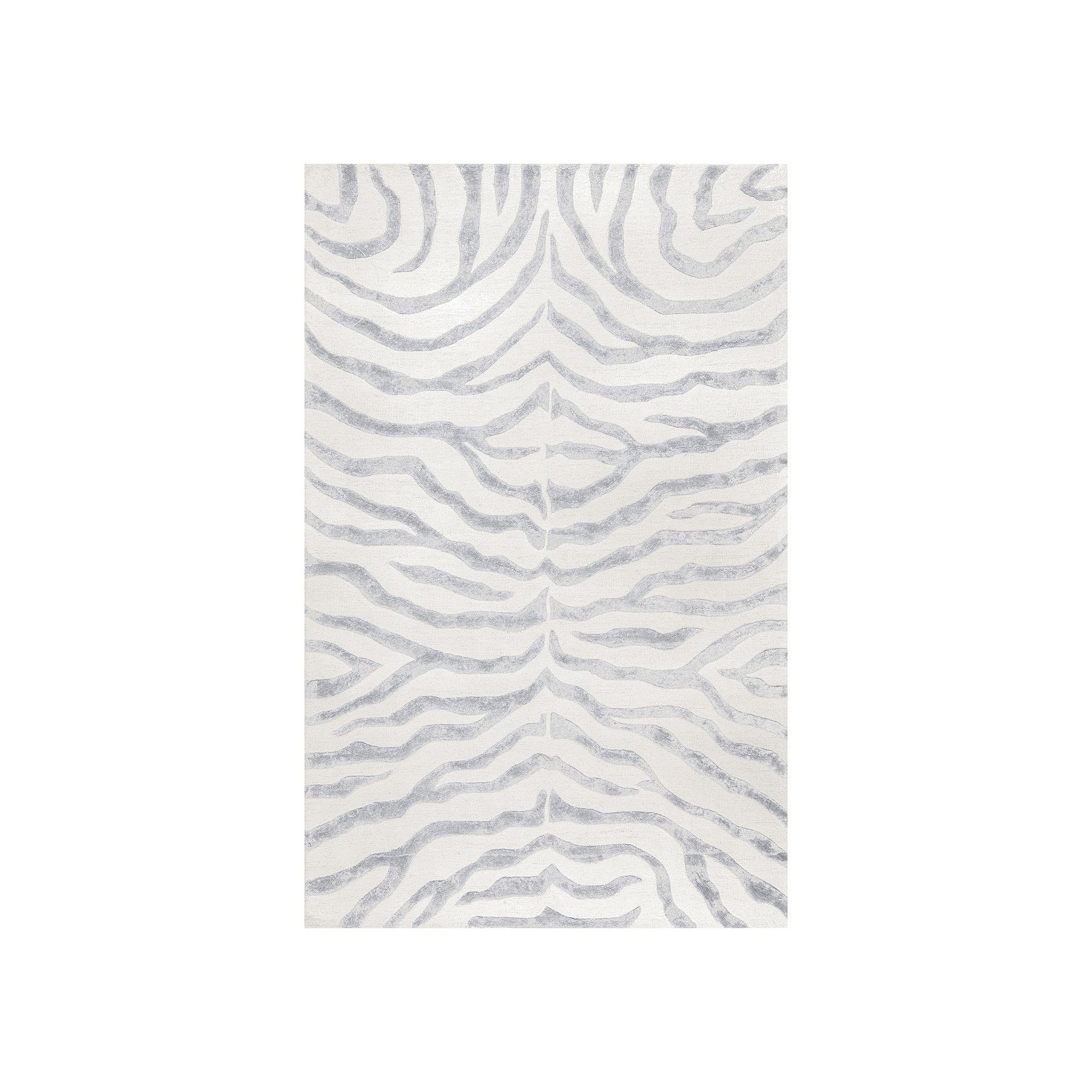 nuLOOM Earth Irridescent Zebra Rug Runner - 26 x 8, Gray