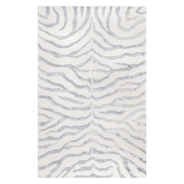 nuLOOM Earth Irridescent Zebra Rug Runner 2'6" x 8'