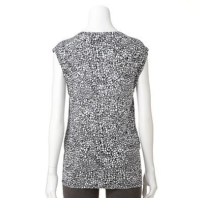 Apt. 9® Drape-Front Slubbed Tee