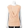 Apt. 9® Drape-Front Slubbed Tee