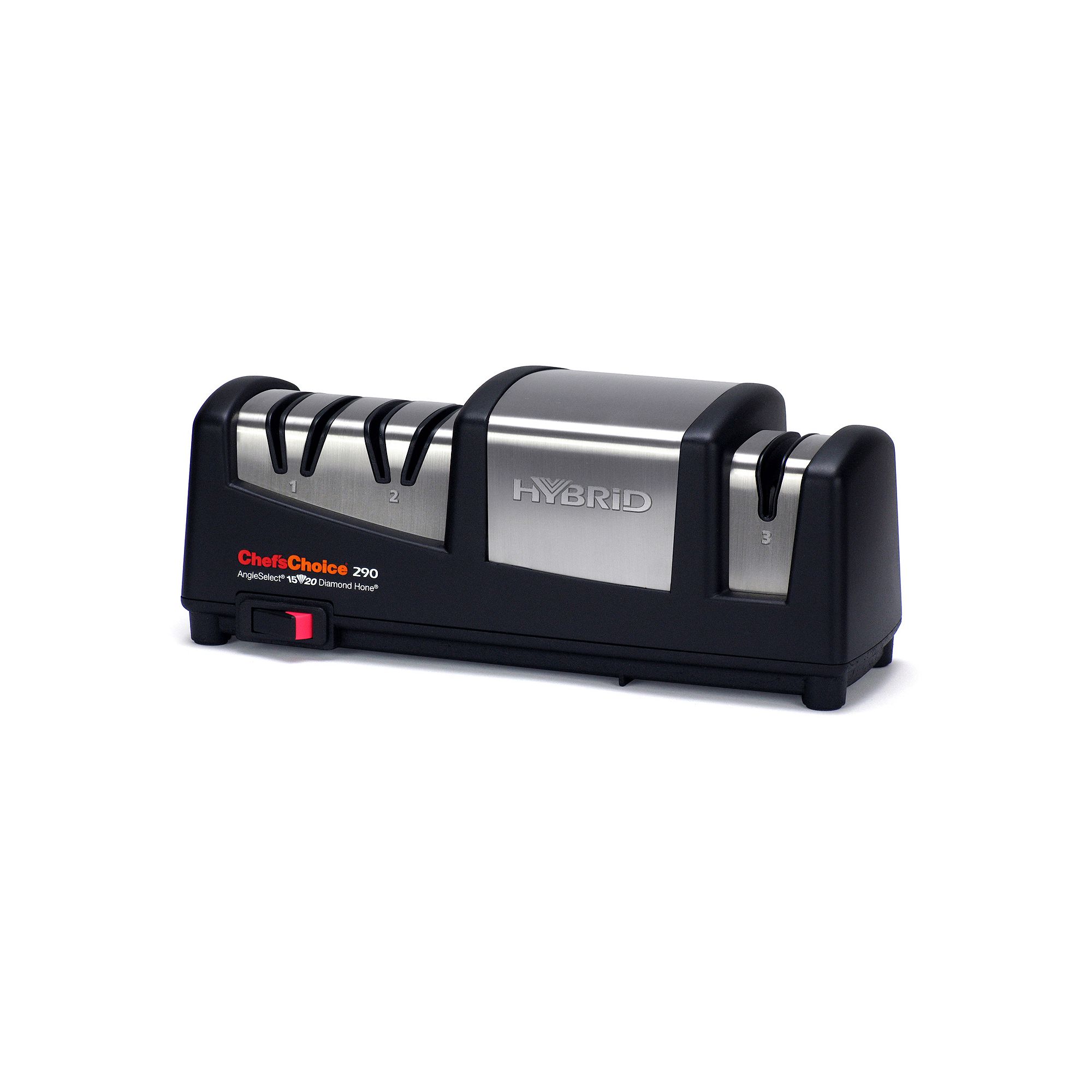 Chefs Choice M290 Hybrid AngleSelect Diamond Hone Knife Sharpener, Black S