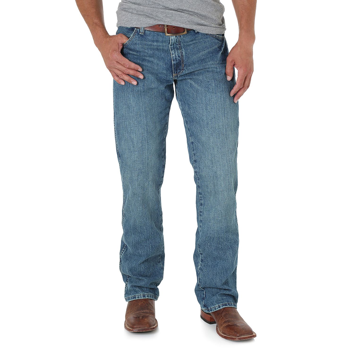 wrangler slim boot mens jeans