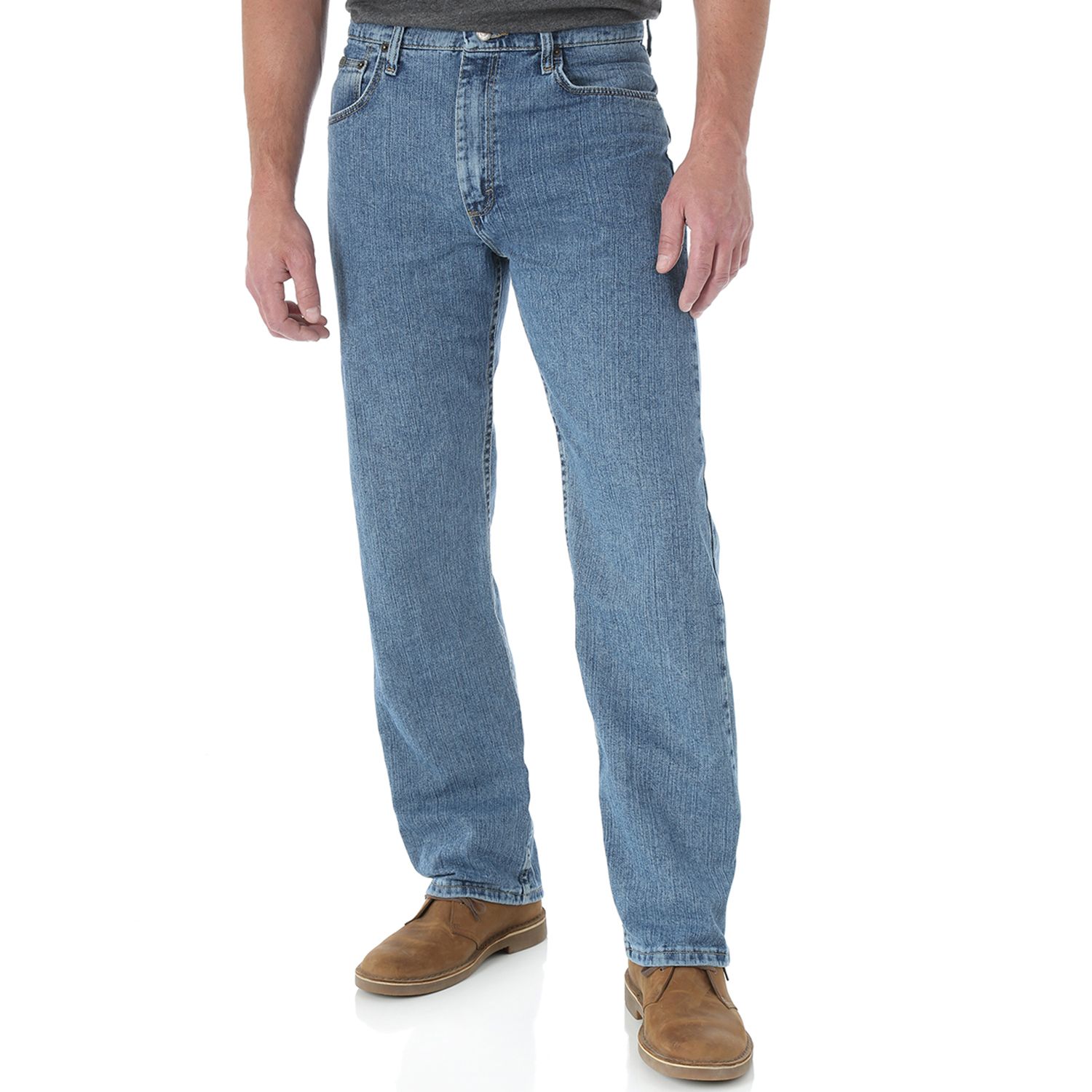 wrangler relaxed straight flex jeans