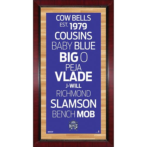 Steiner Sports Sacramento Kings 32'' x 16'' Vintage Subway Sign