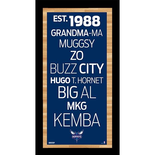 Steiner Sports Charlotte Bobcats 19'' x 9.5'' Vintage Subway Sign