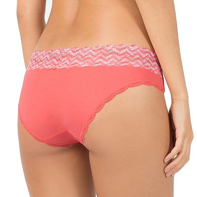 SO® Juniors' Cotton Hipster with Lace
