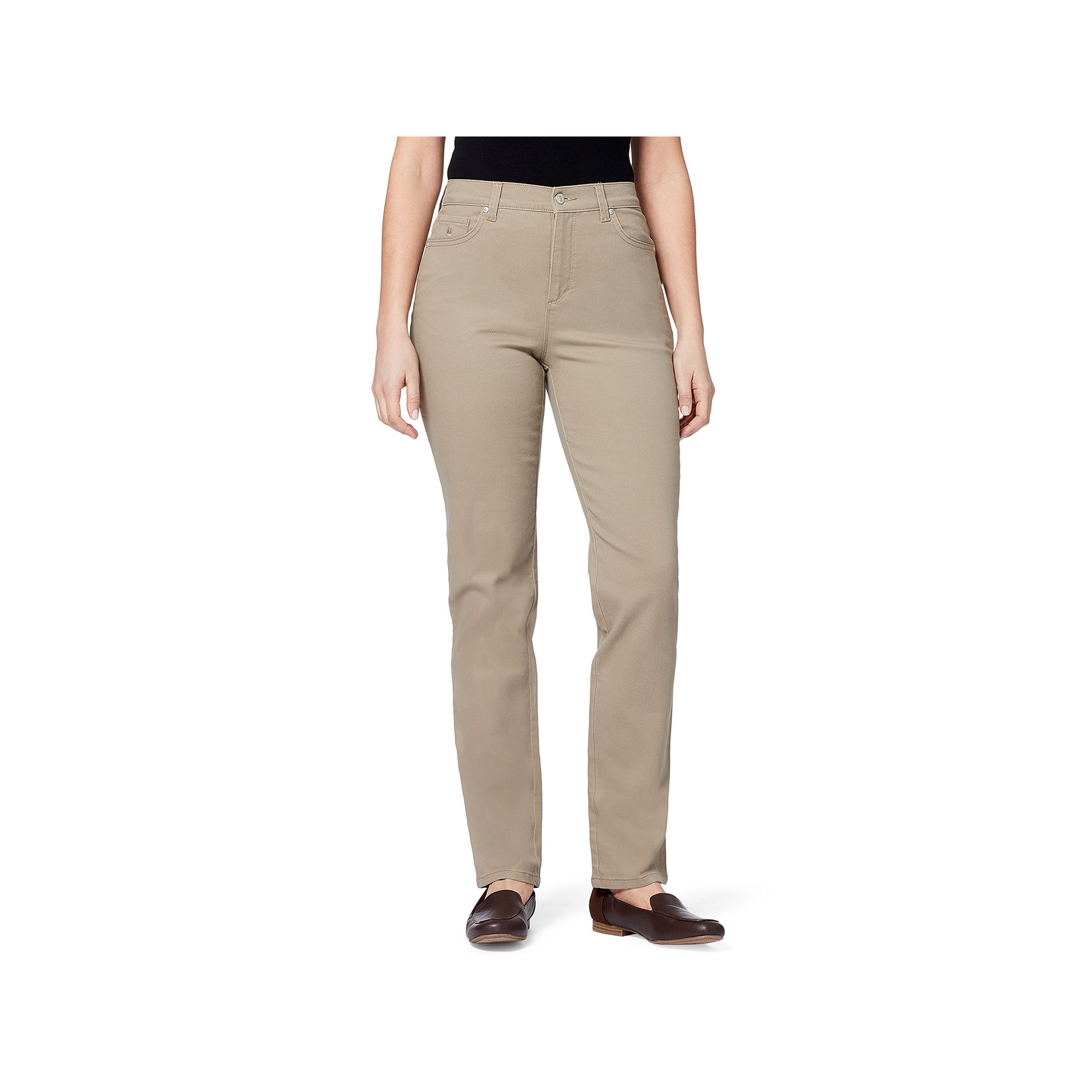 Womens Gloria Vanderbilt Amanda Classic Jeans, Size: 6 T/Large, Hazelnut