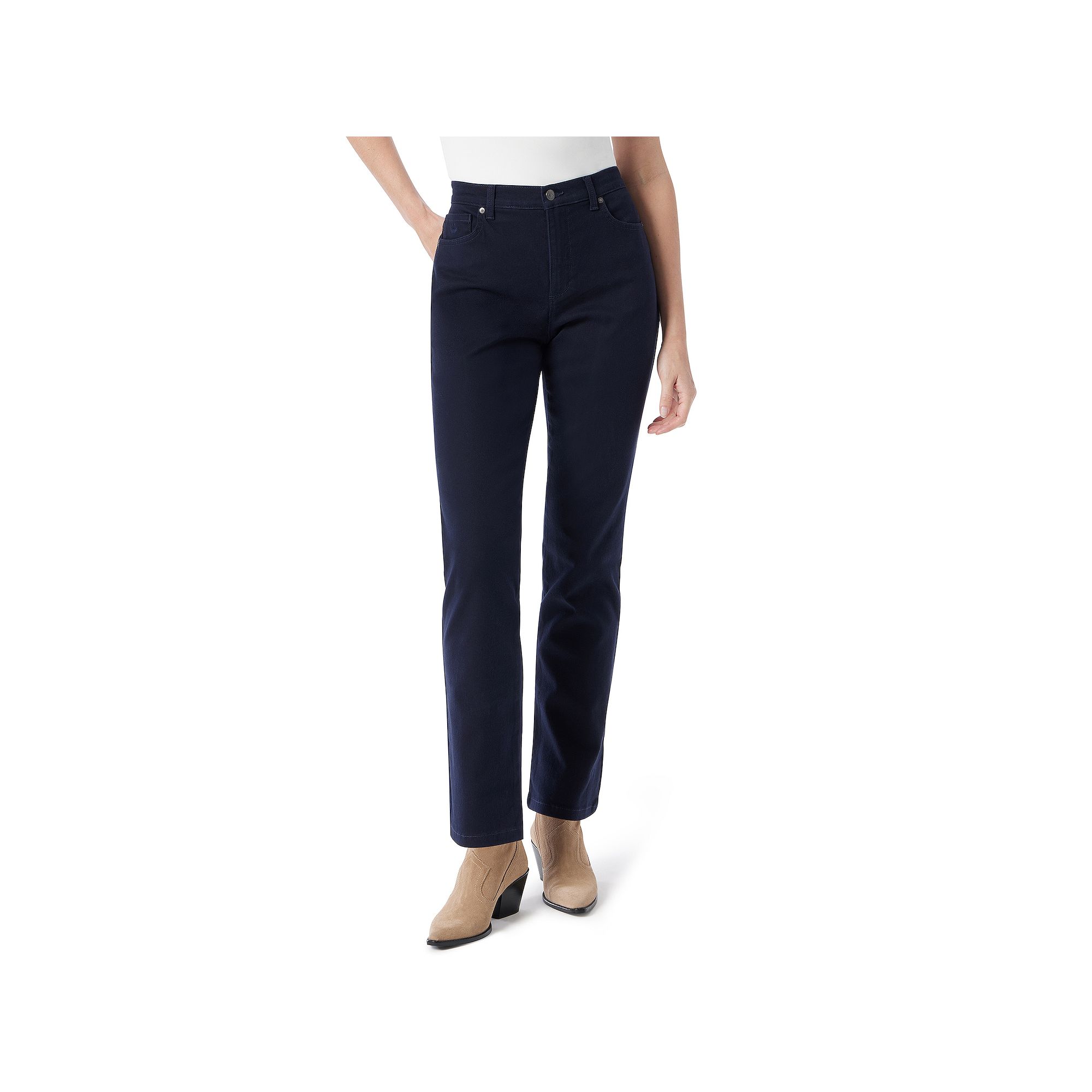 Womens Gloria Vanderbilt Amanda Classic Jeans, Size: 6 Short, Blue