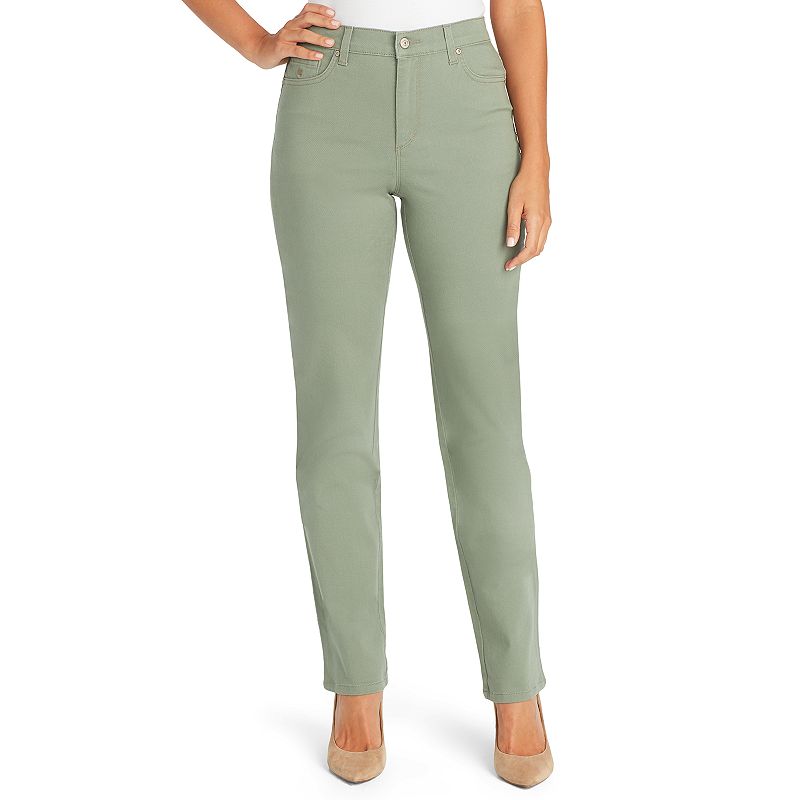 Women's Gloria Vanderbilt Amanda Classic High Waisted Tapered Jeans, Size: 18 Avg/Reg, Brt Green