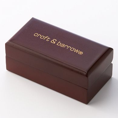 Croft & Barrow® Brushed Silver Tone Cuff Links
