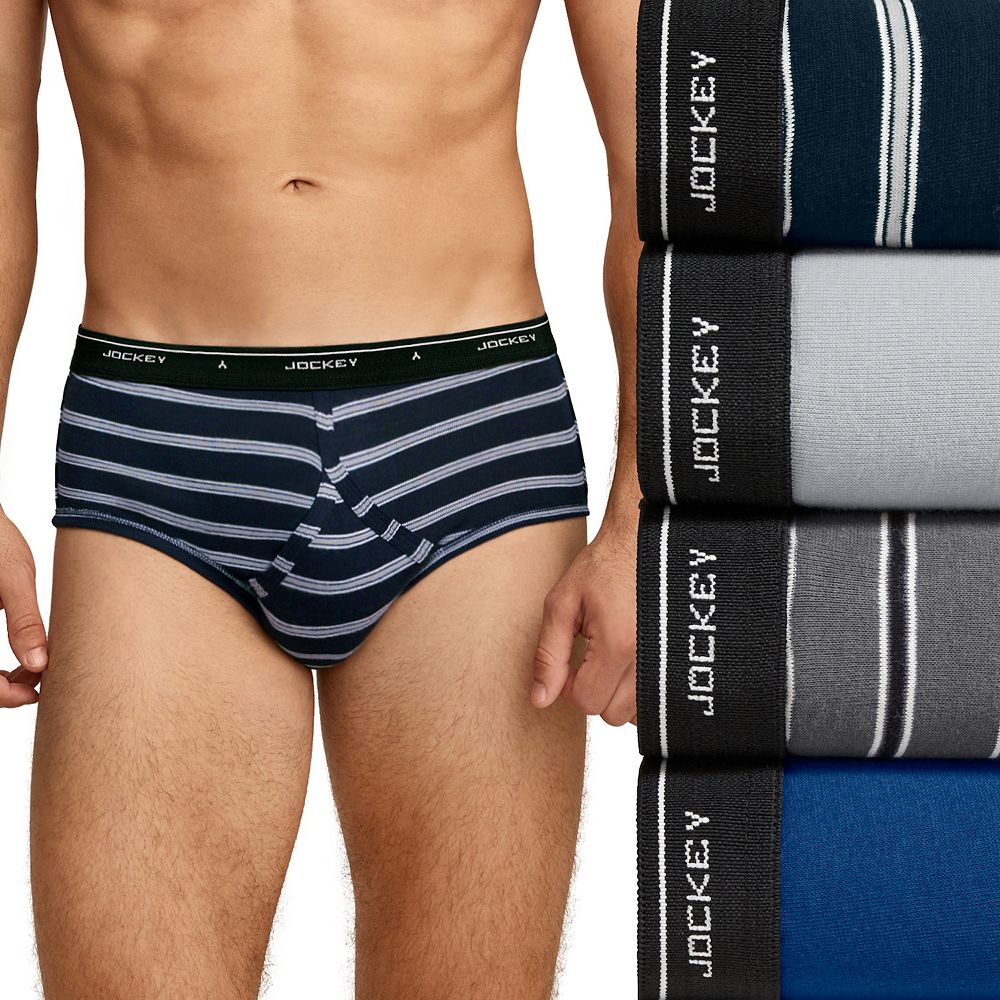 Jockey Lot De 2 Slips Homme Modern Classic Y-Front – 100% Coton – Confort Classique Noir