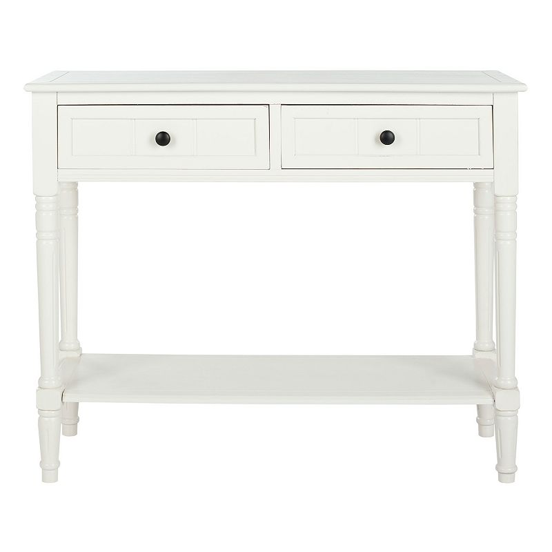 SAFAVIEH Samantha 2-Drawer Console Table Distressed Cream