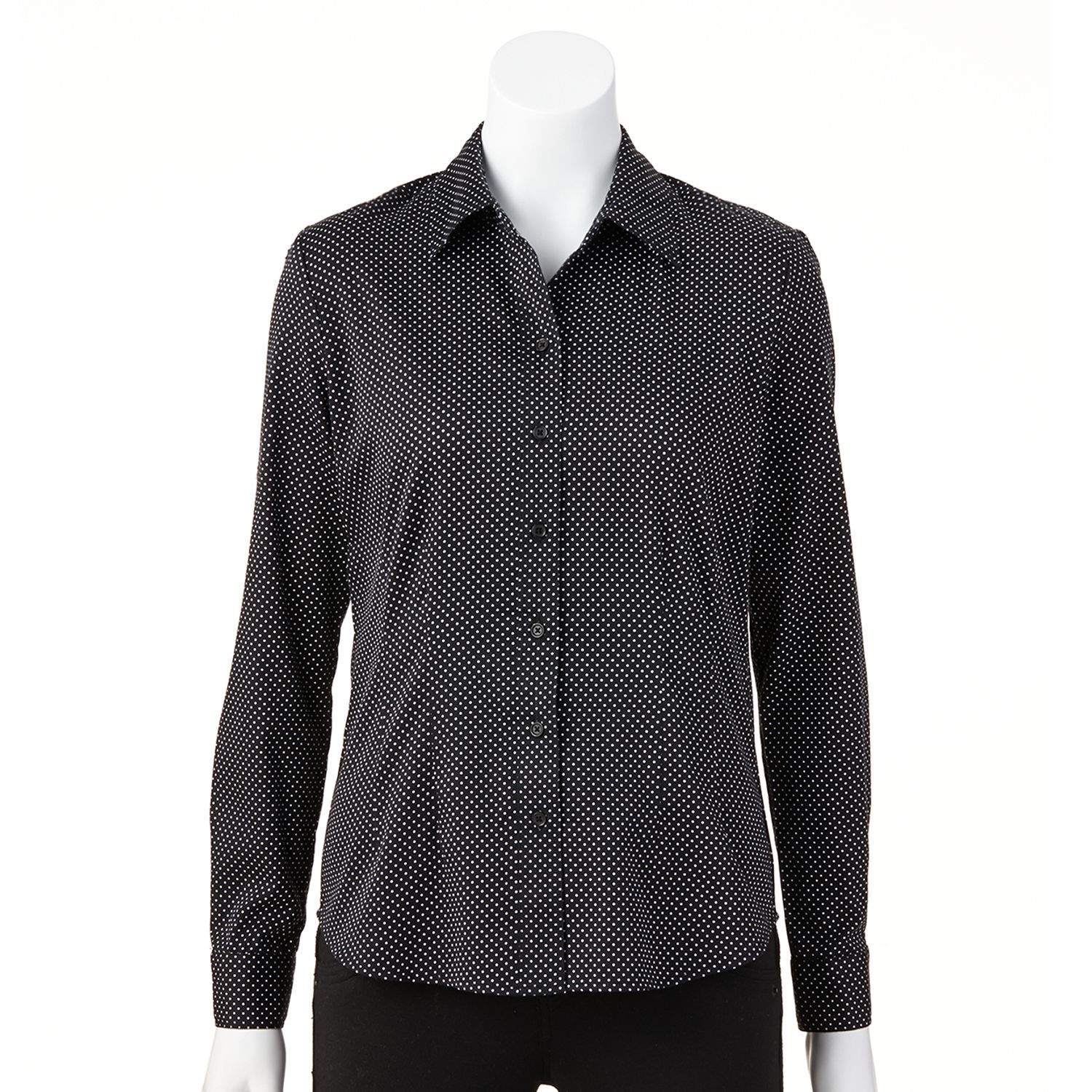 white button up blouse with ruffles