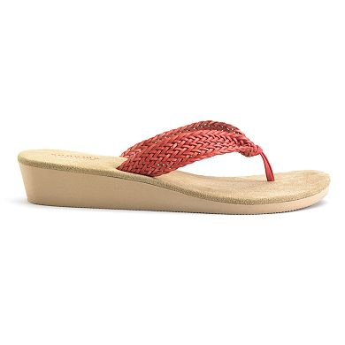 Sonoma Goods For Life® Braided Wedge Thong Sandals - Women