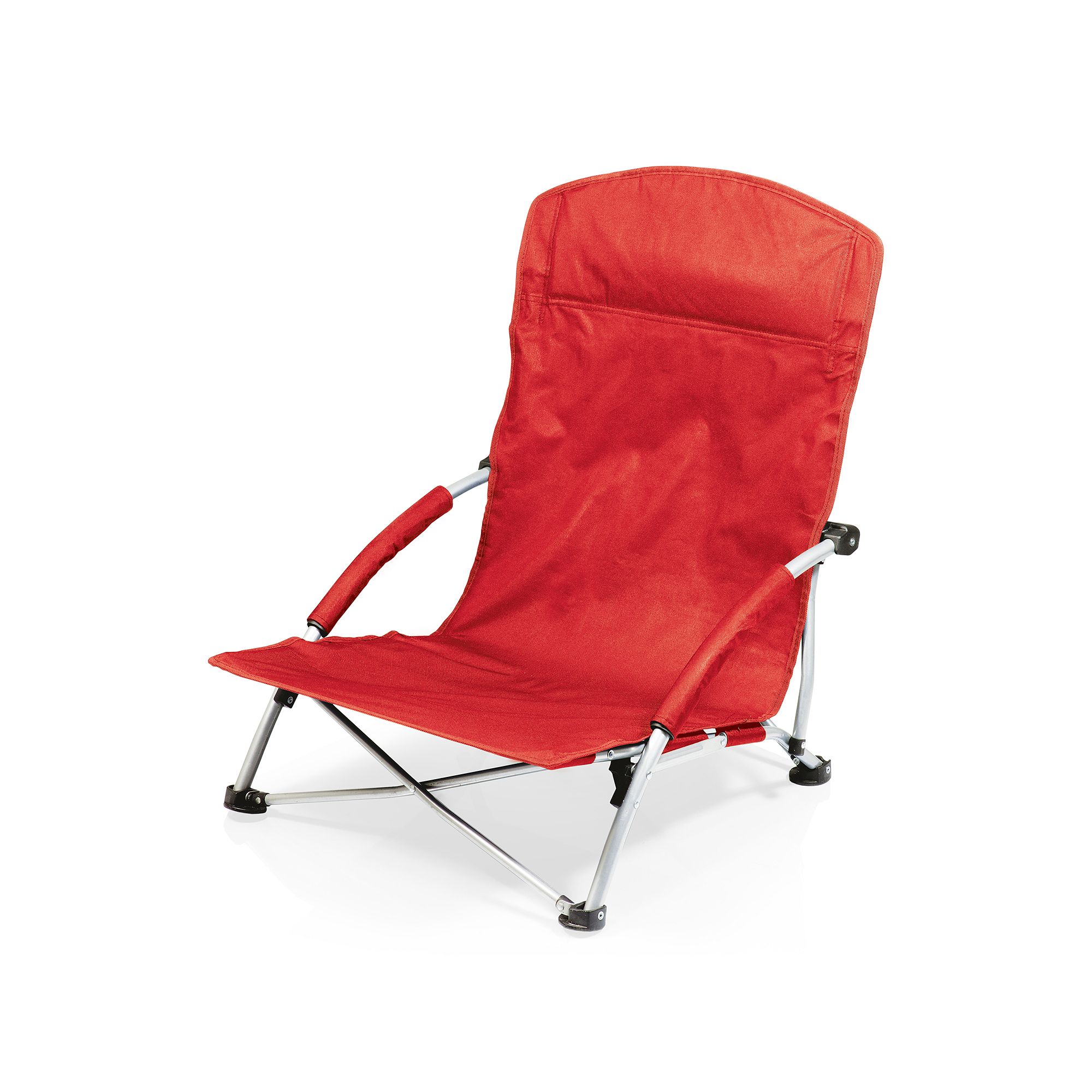 Picnic Time Tranquility Beach Chair, Red
