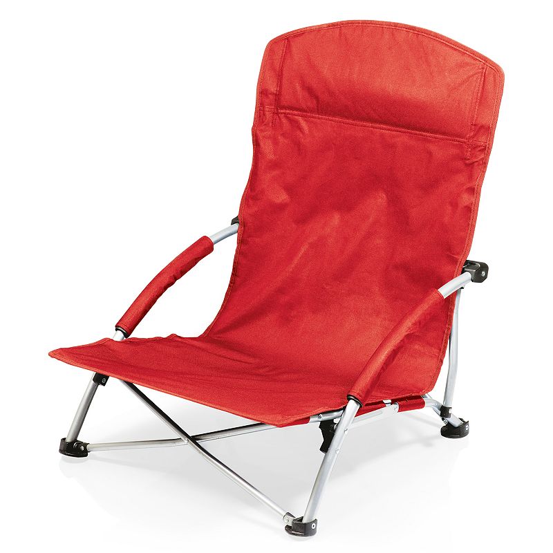 Picnic Time Tranquility Beach Chair, Red