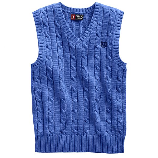 Boys 8-20 Chaps Cable-Knit Sweater Vest