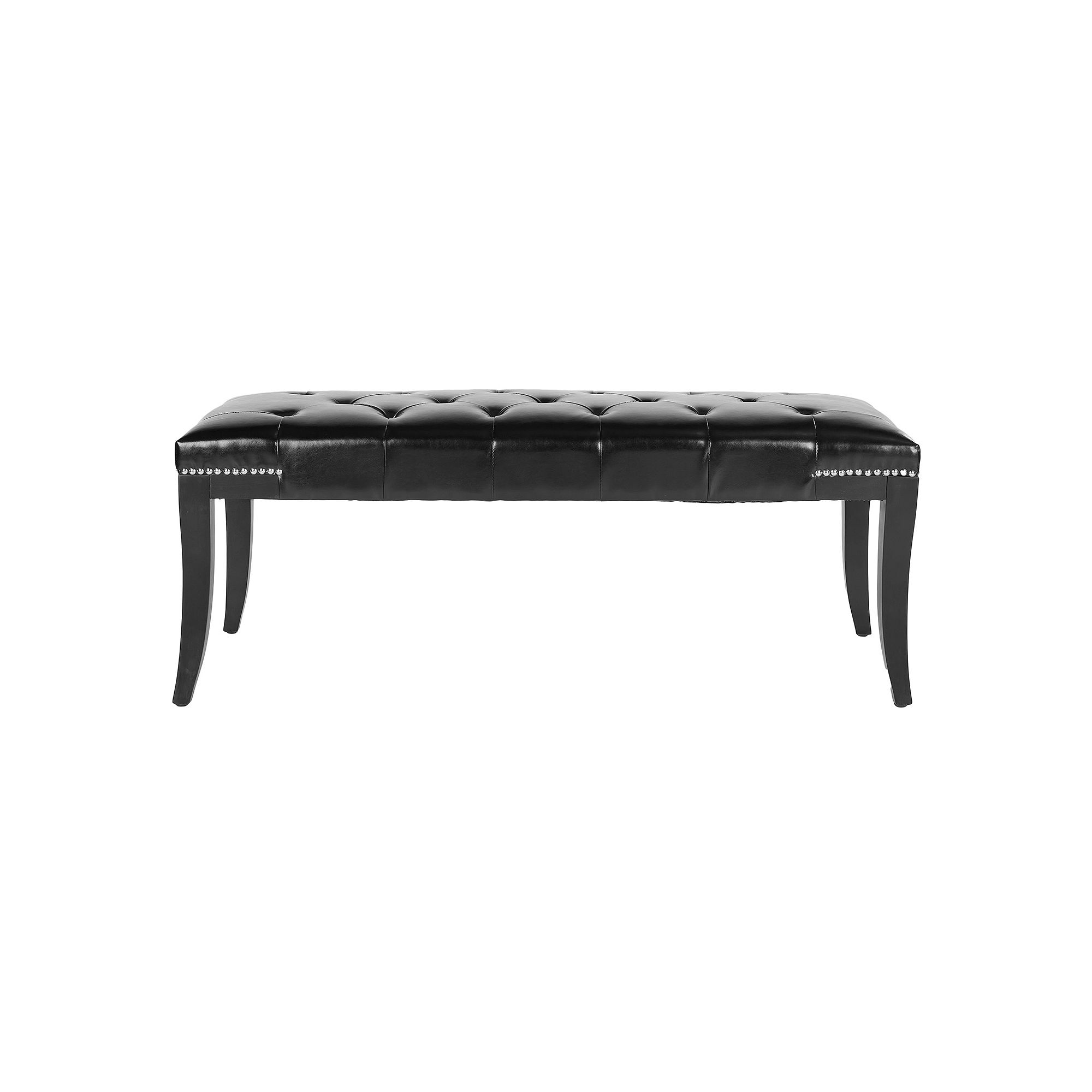 Safavieh Gibbons Faux-Leather Bench, Black