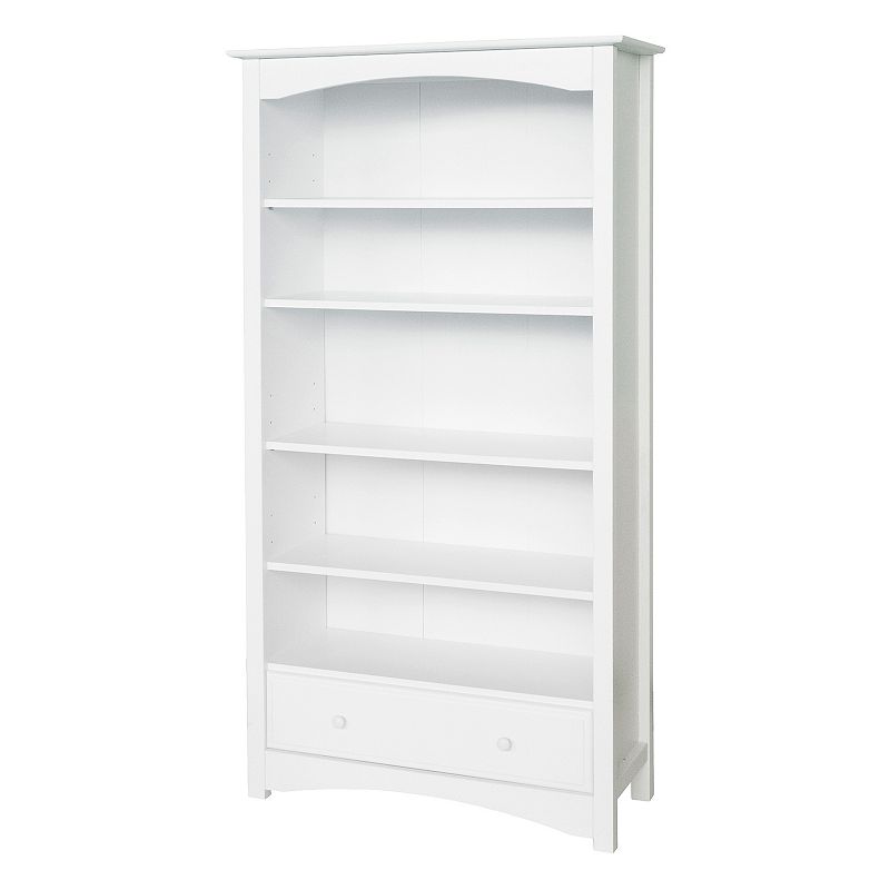 DaVinci 5-Shelf Bookcase, White