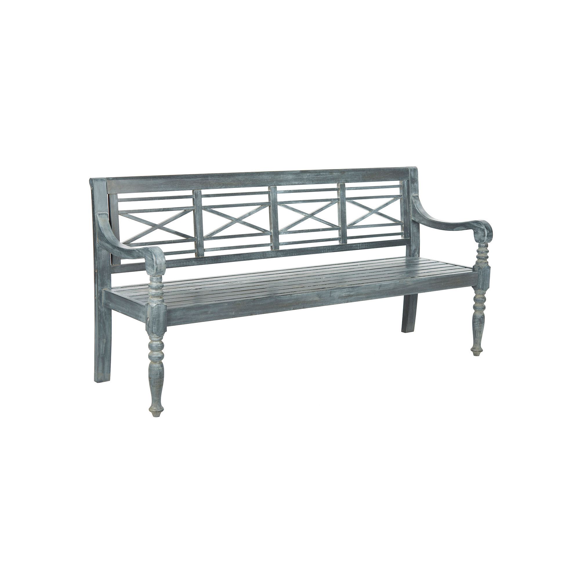 Safavieh Karoo Indoor / Outdoor Bench, Ash Gray