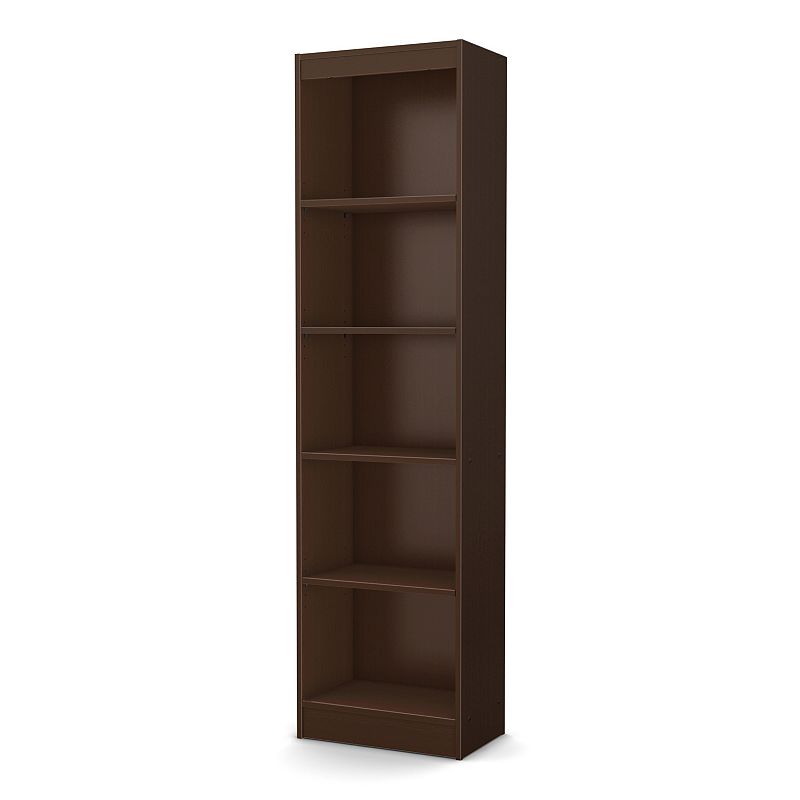 South Shore Axess 5-Shelf Narrow Bookcase, Brown, Furniture