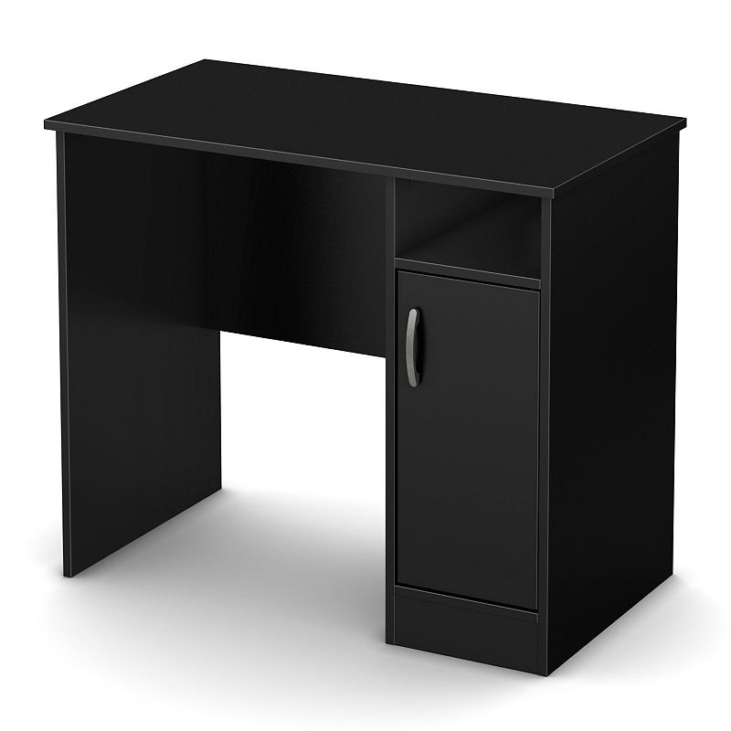 South Shore Axess Small Desk, Black, Furniture