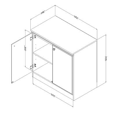 South Shore Morgan Small Storage Cabinet