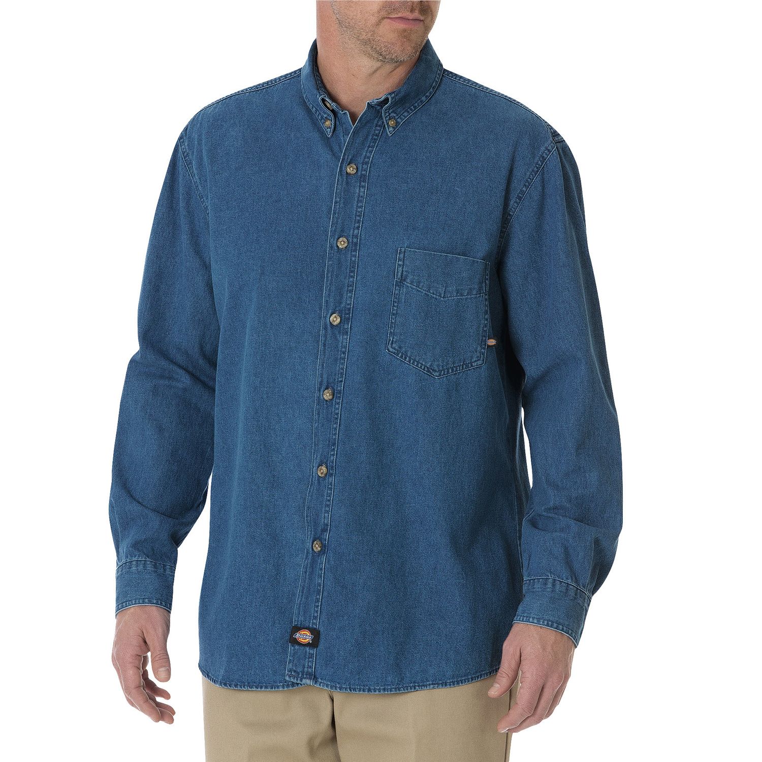 mens tall denim shirt