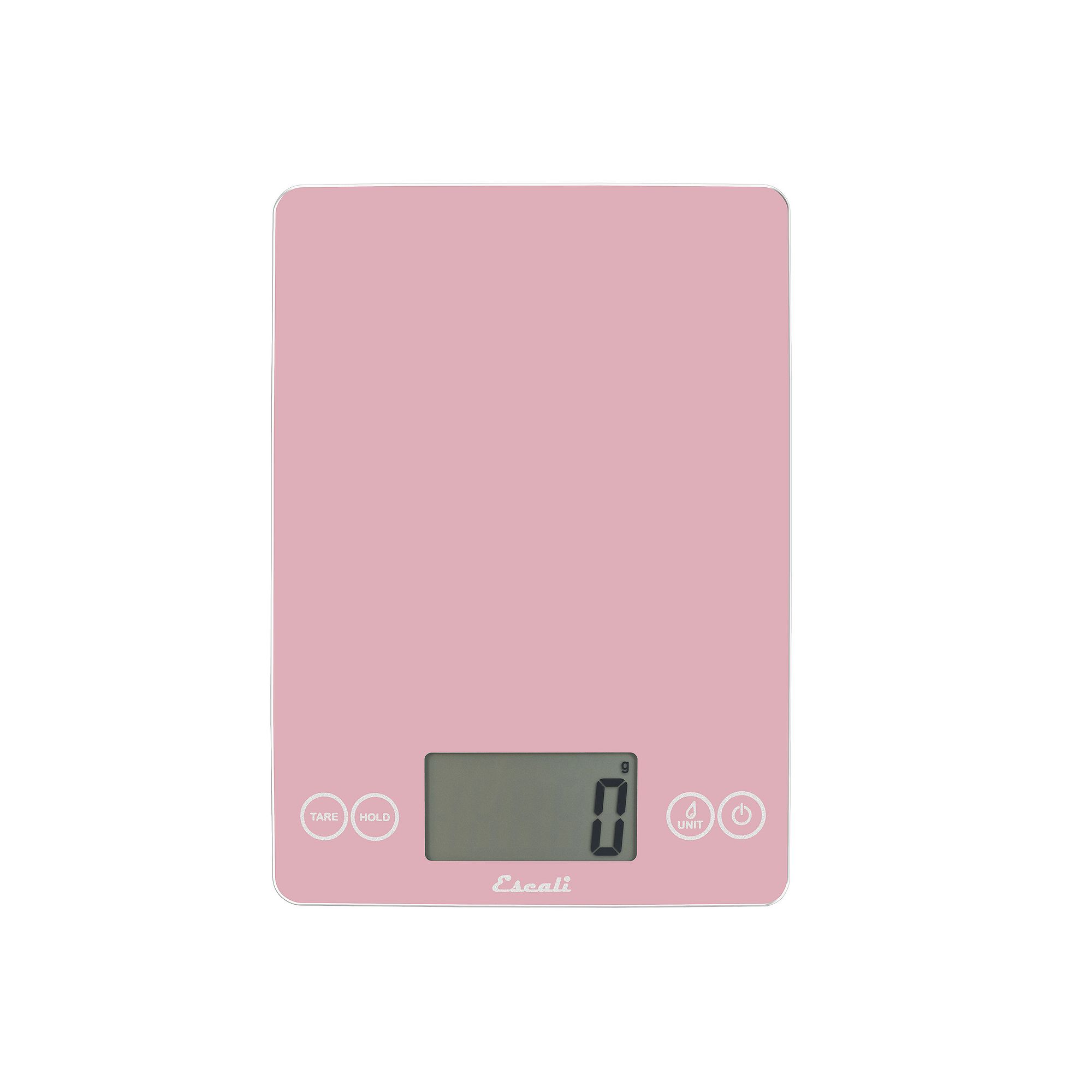 Escali Arti Metallic Glass Kitchen Scale, Pink