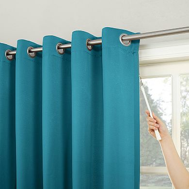 Sun Zero Ludlow Blackout Patio Door Curtain Panel