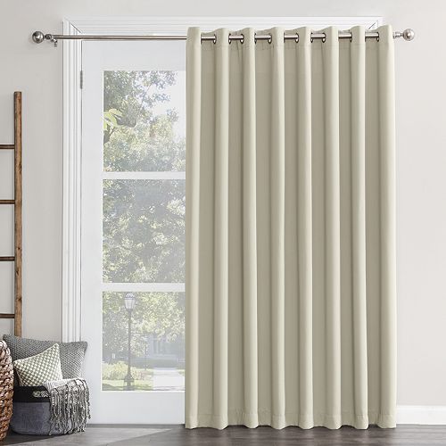 Sun Zero Blackout 1 Panel Ludlow Patio Door Window Curtain 100