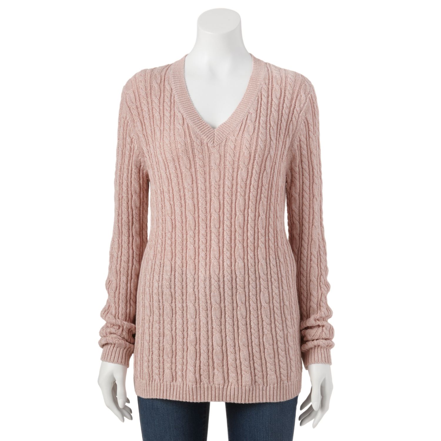 kohls womens cable knit sweater