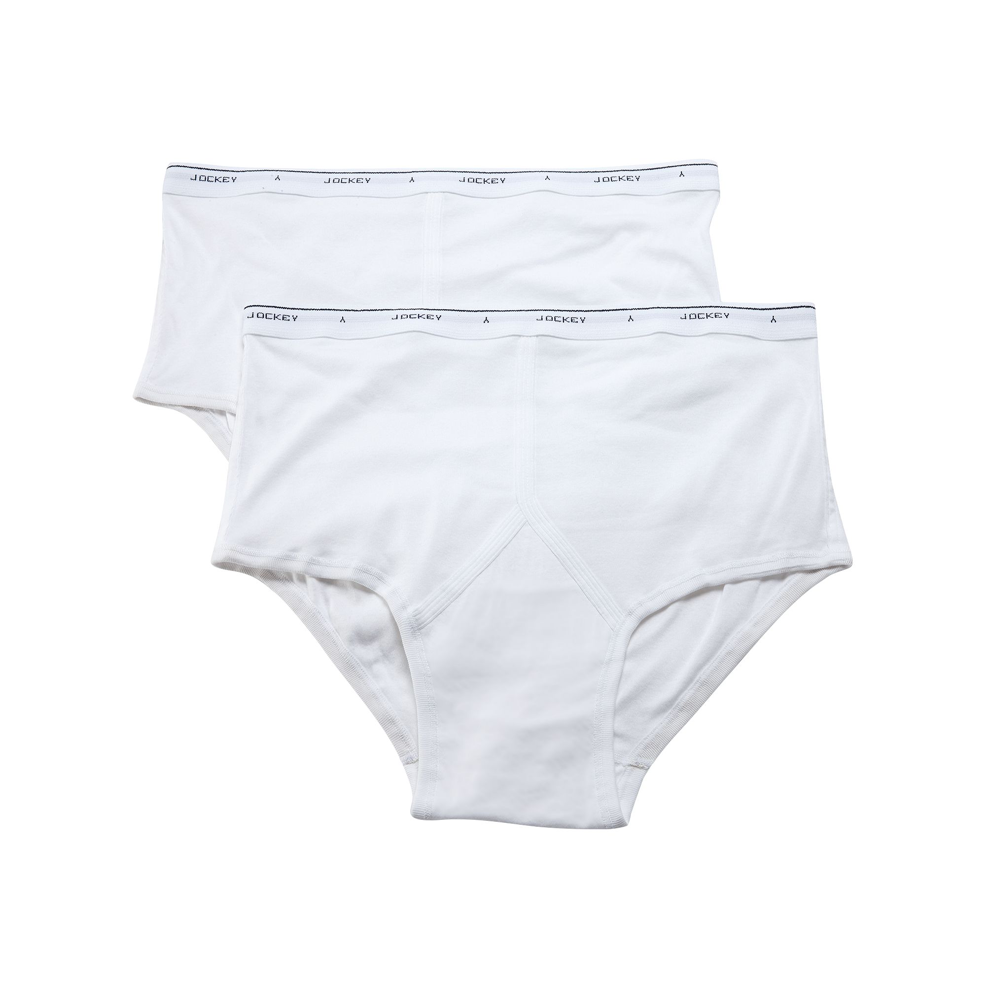 Big & Tall Jockey® 2-pack Classic Full-Rise Briefs, Mens, Size: 54B, Whit