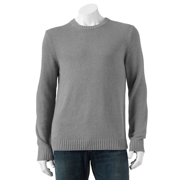 Croft & Barrow® Solid Heavyweight Crewneck Sweater - Men