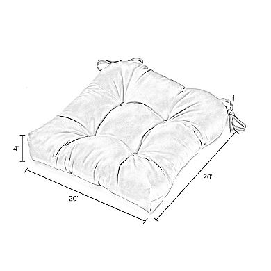 Greendale Home Fashions 20" Outdoor Sunbrella Fabric Chair Cushion