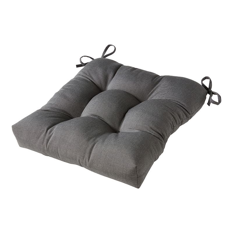 Greendale Home Fashions 20" Outdoor Sunbrella Fabric Chair Cushion, Granite, Grey