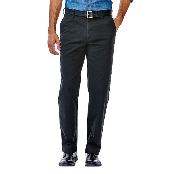 Men's Haggar® Performance Cotton Slacks: Straight-Fit Comfort Flex ...