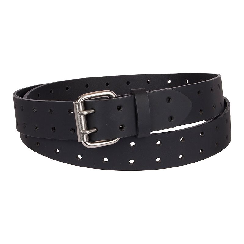 UPC 017149777038 product image for Men's Dickies Adjustable Double Prong Leather Belt, Size: 2XL, Black | upcitemdb.com