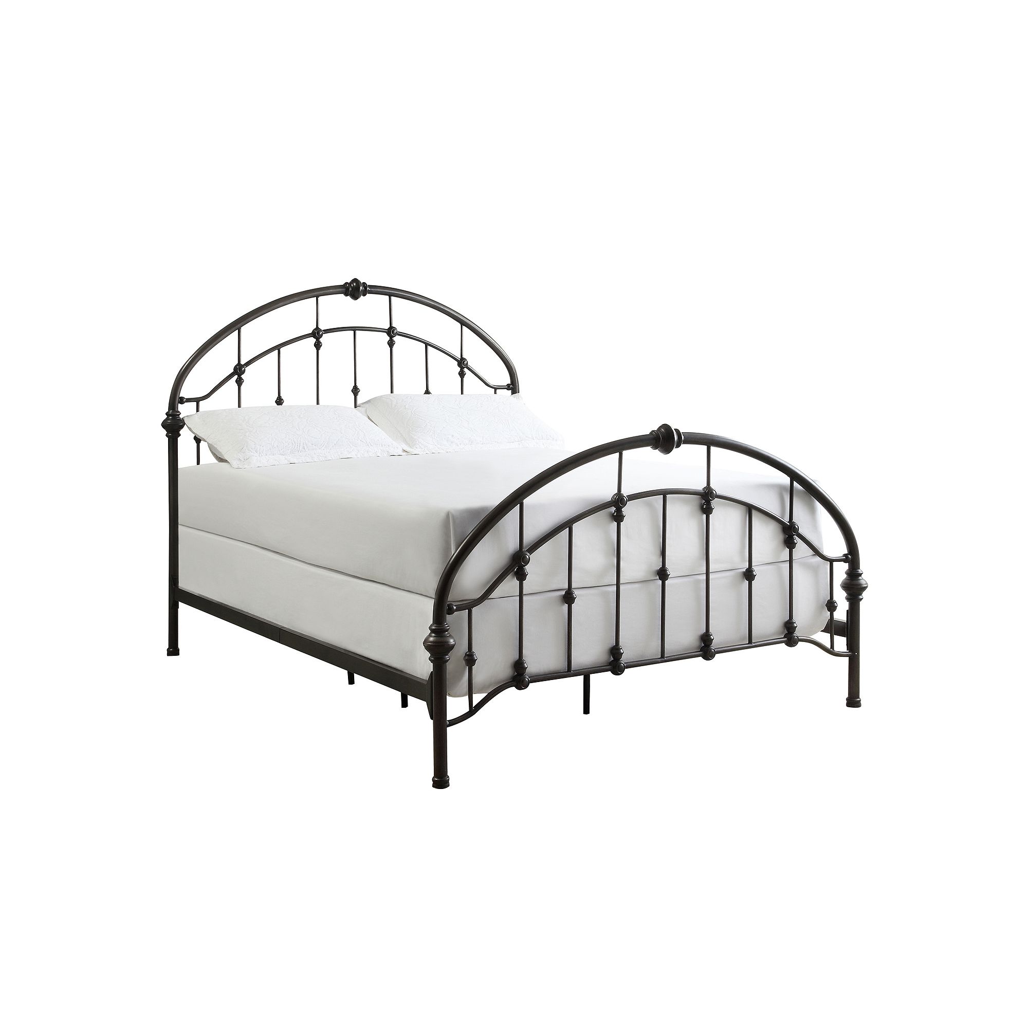 HomeVance Fiona Metal Bed Frame - Queen, Black