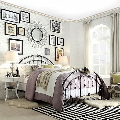 interDesign Fiona Metal Bed Frame - Queen