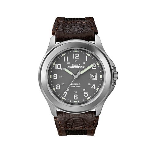 Timex Men's Expedition Leather Watch T400919J