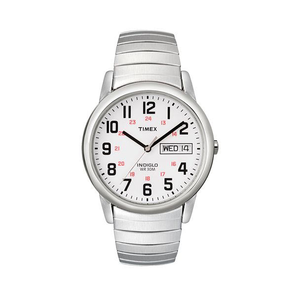 Timex® Men's Easy Reader Stainless Steel Expansion Watch - T204619J