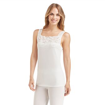 Cuddl Duds® SofTech Lace-Trim Tank Top - Women's