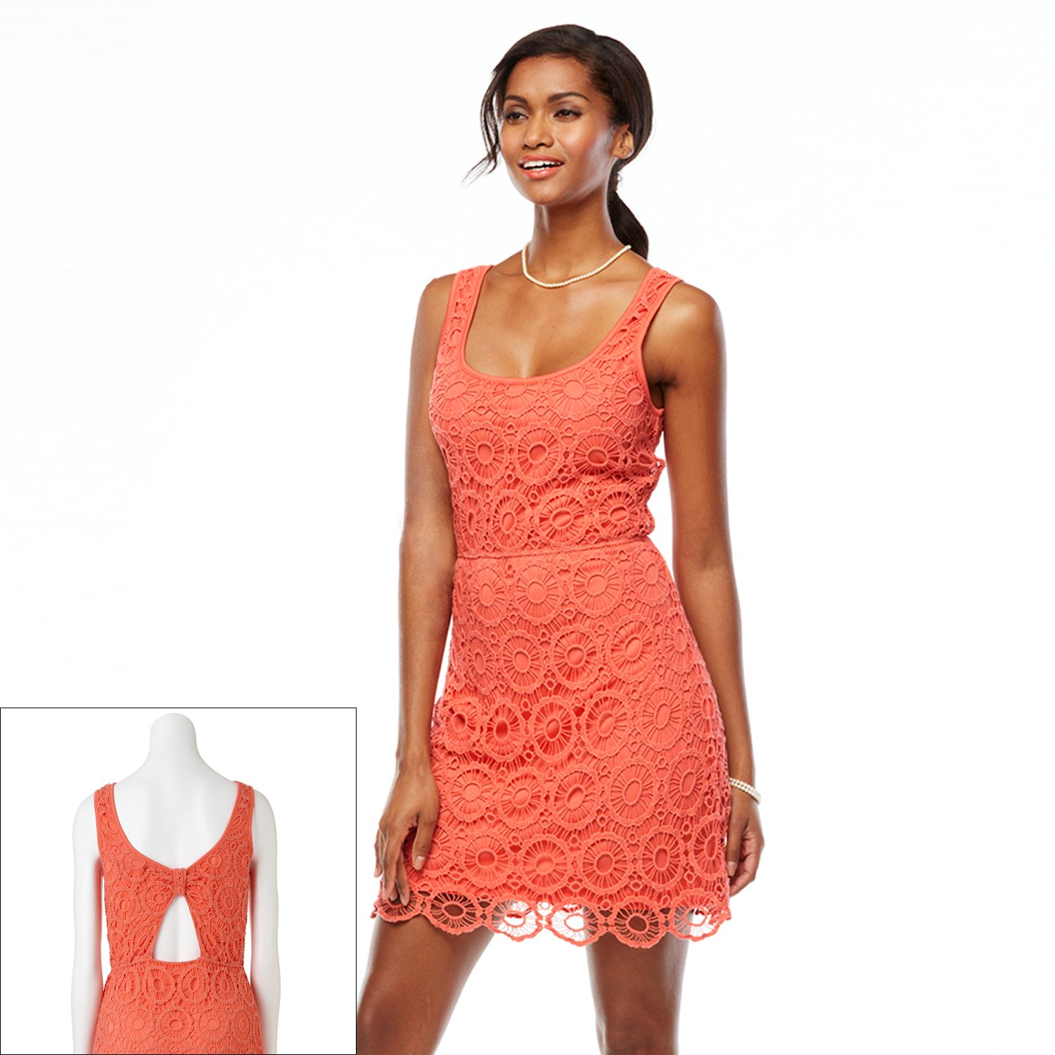 kohls coral dress