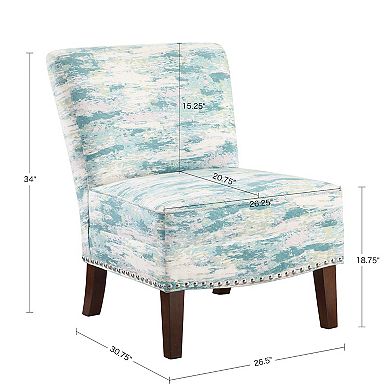 Madison Park Hayden Abstract Slipper Accent Chair