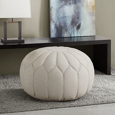 Madison Park Taylor Round Pouf Ottoman