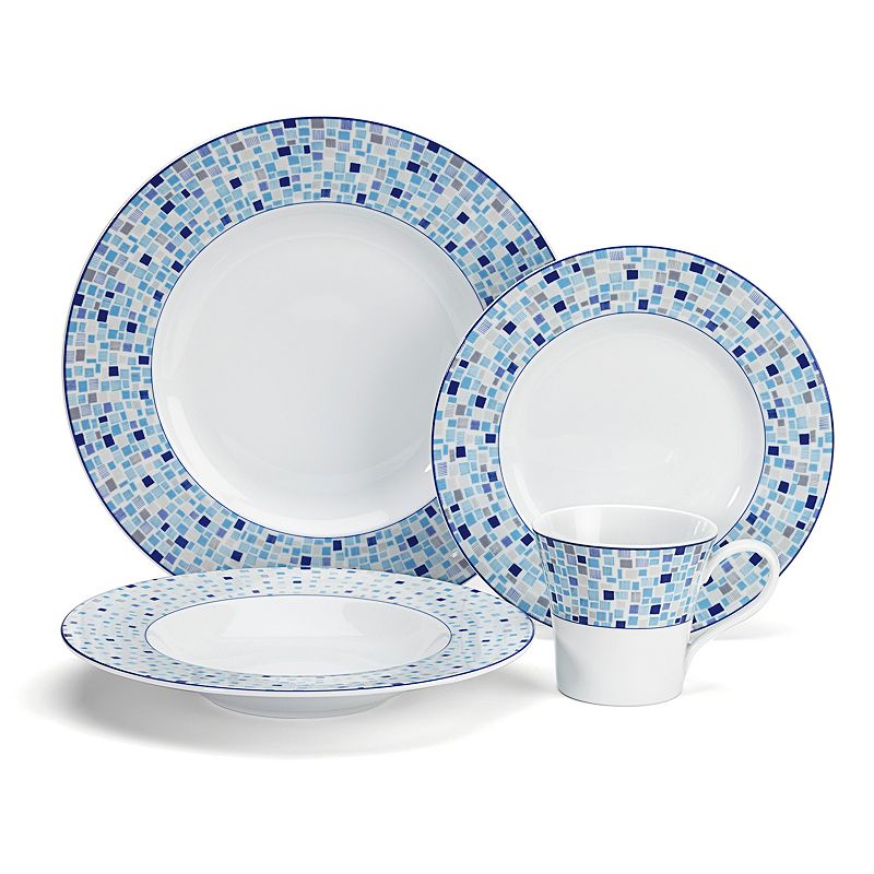 UPC 086279065520 product image for Cuisinart Aleria 16 pc. Dinnerware Set, Blue | upcitemdb.com