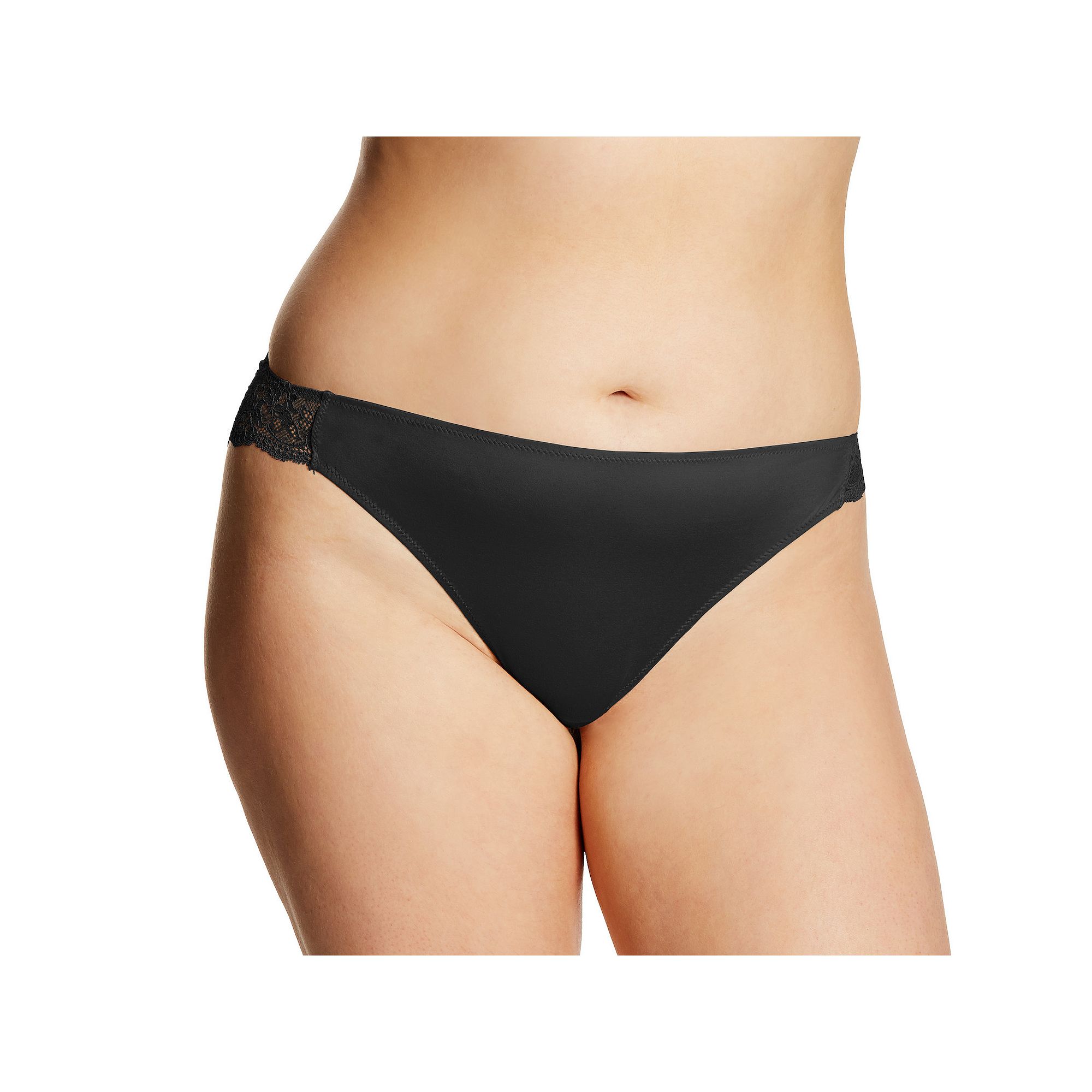 Maidenform Lace Back Tanga Underwear 40159, Womens, Black